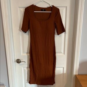 CBR Brown Midi Dress